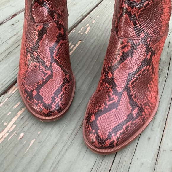 Madewell Womens The Rosie Ankle Boots Booties Brown Black Leather Side Zipper 6 - Picture 9 of 11
